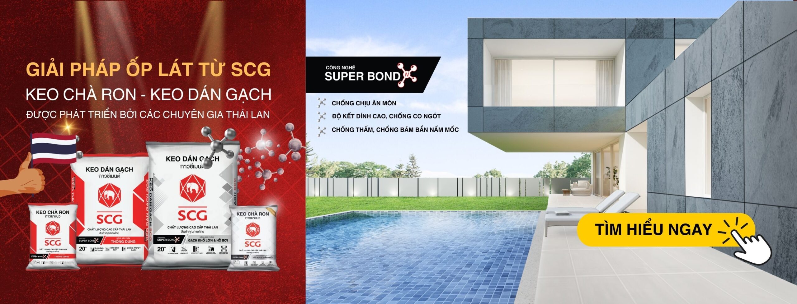 Home 15 Home Keo chà ron - keo dán gạch SCG