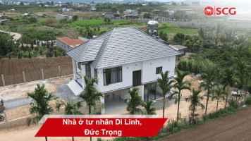 Home 85 Home nhà ở tư nhân Di Linh, Đức Trọng. Sử dụng ngói màu SCG PX11