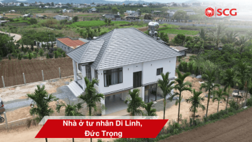 Home 54 Home nhà ở tư nhân Di Linh, Đức Trọng. Sử dụng ngói màu SCG PX11